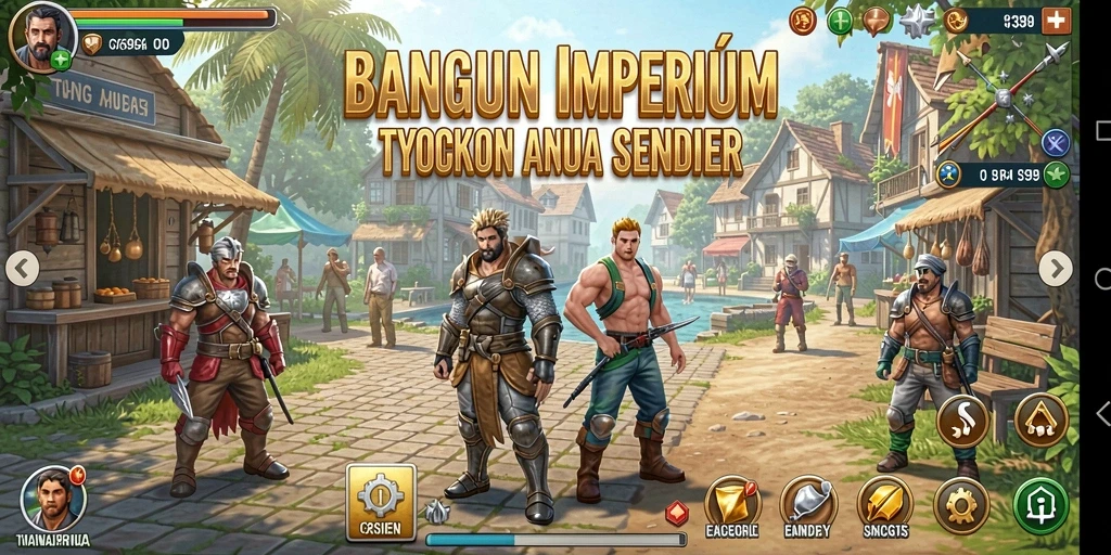 Tampilan menarik dari gameplay Tycoon di 9399.
