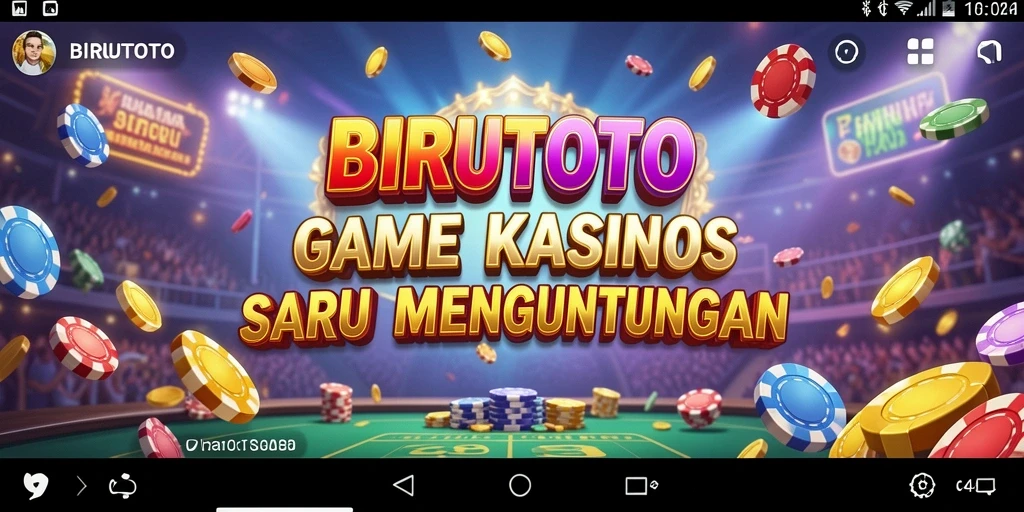 Gameplay menarik di BIRUTOTO yang menggambarkan suasana Kasino.