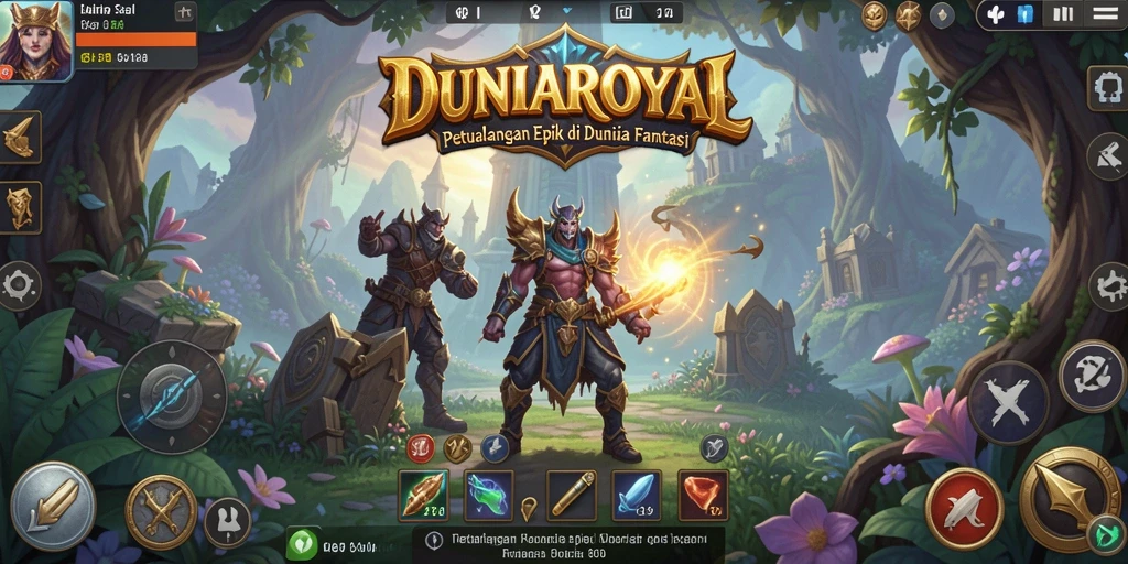 Tampilan gameplay DUNIAROYAL yang penuh aksi dan tantangan.