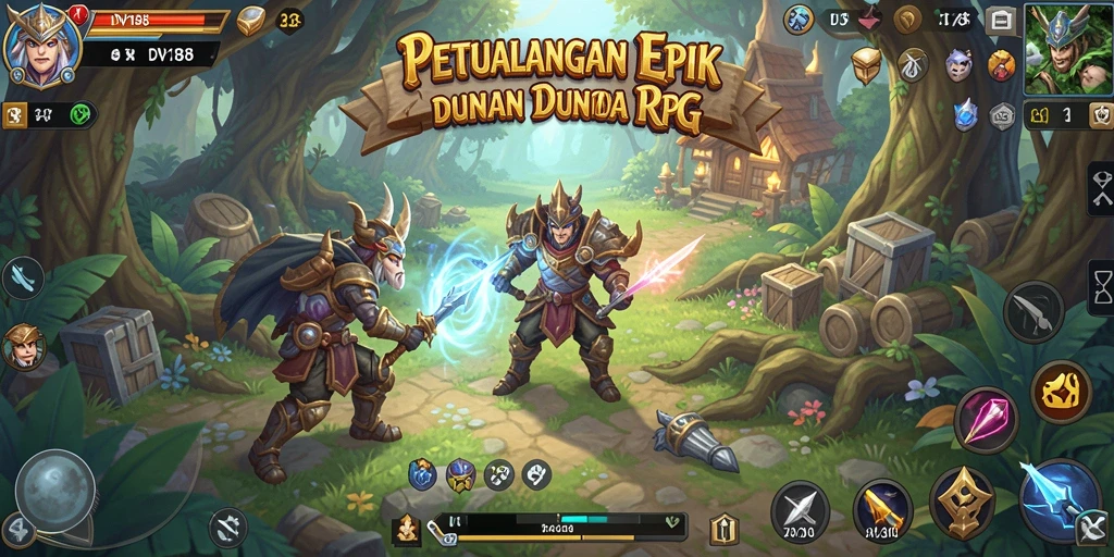 Screenshot DV188 menampilkan aksi pertarungan yang mendebarkan dalam dunia RPG.