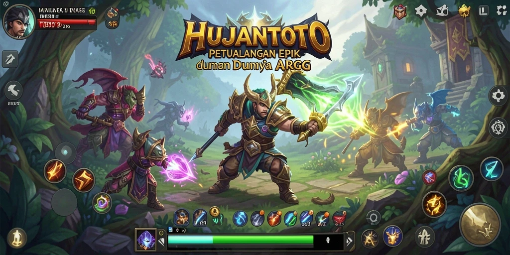 Gameplay menakjubkan HUJANTOTO dengan aksi pertarungan yang seru.