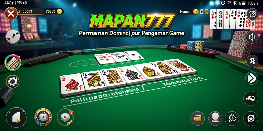Tampilan gameplay Domino yang menarik di MAPAN777.