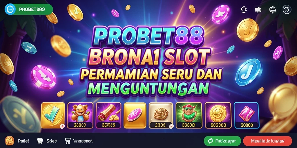 Screenshot gameplay PROBET88 dengan gulungan Slot berputar dan fitur bonus.