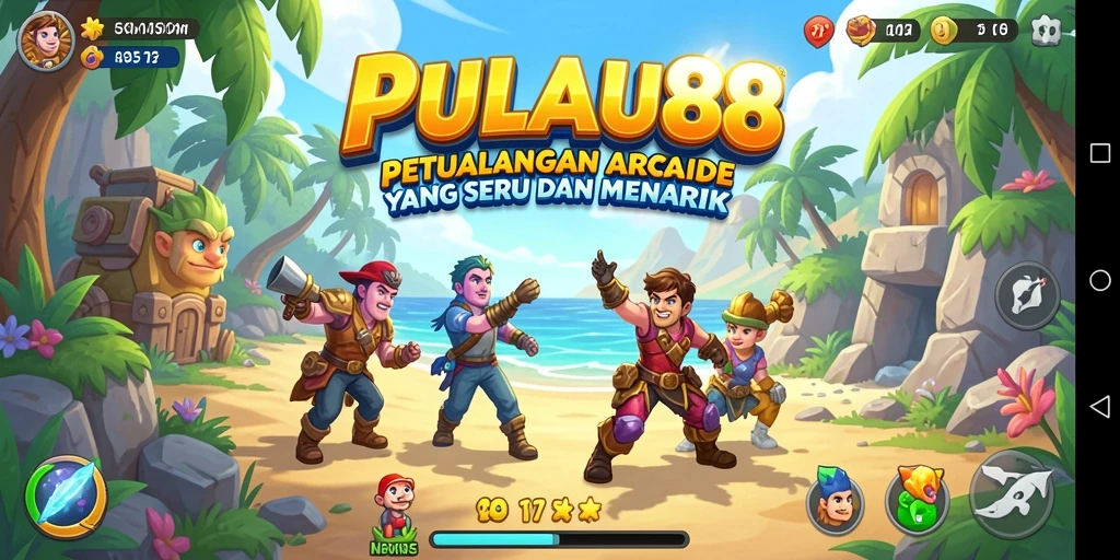 Screenshot dari gameplay seru PULAU88 yang penuh warna.