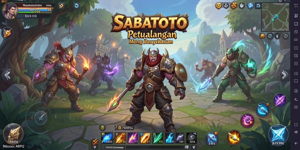 Tampilan gameplay seru dalam dunia fantasi ARPG SABATOTO.