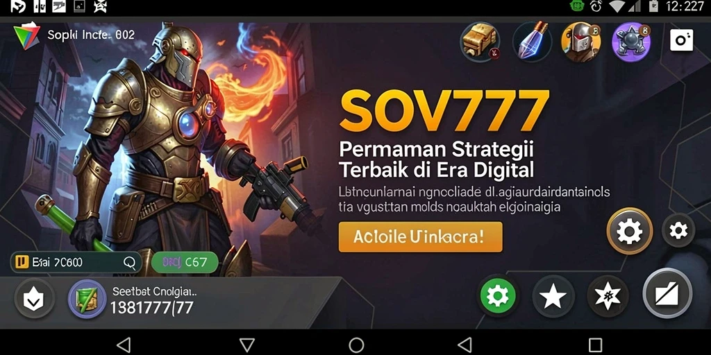 Screenshot gameplay SOV777 menampilkan aksi pertempuran yang mendebarkan.