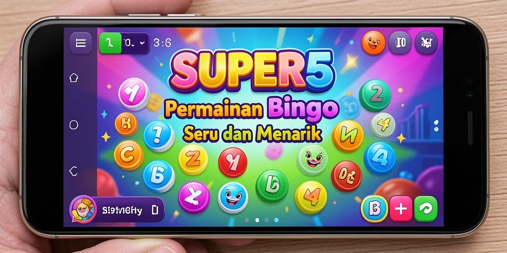 Tampilan gameplay Bingo SUPER5 yang menarik dan interaktif.