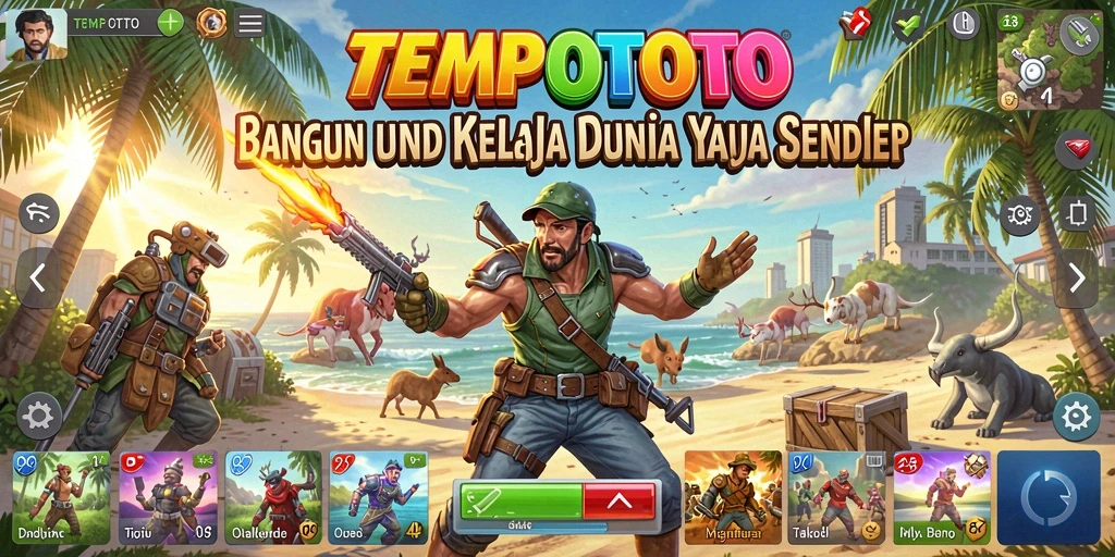 Tampilan gameplay TEMPOTOTO yang menarik dan strategis.