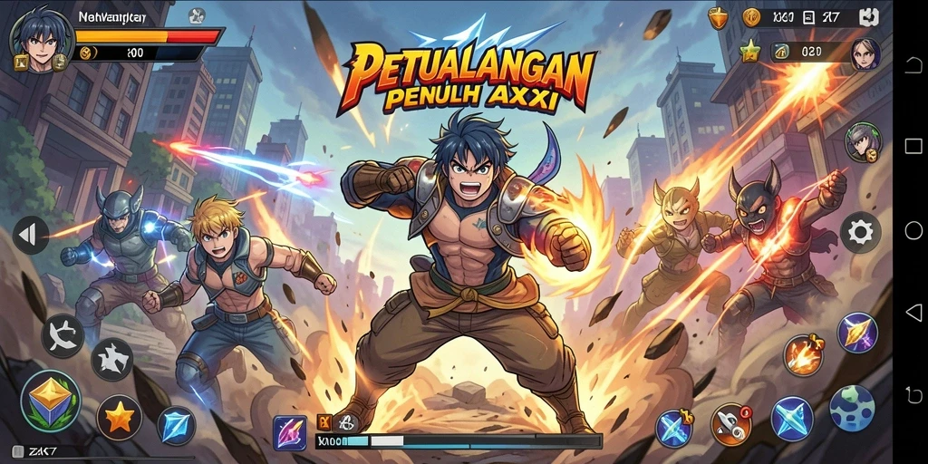 Screenshot gameplay ZK7 yang menampilkan aksi seru.