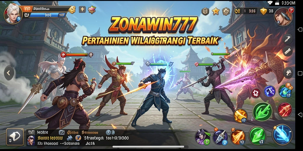 Tampilan menarik gameplay ZONAWIN777 Tower Defense
